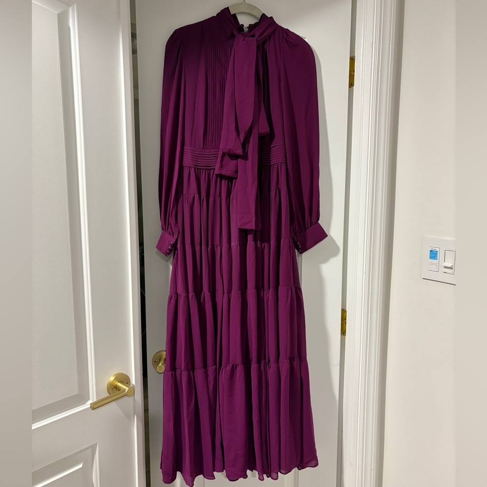 Purple Tiered Maxi Dress